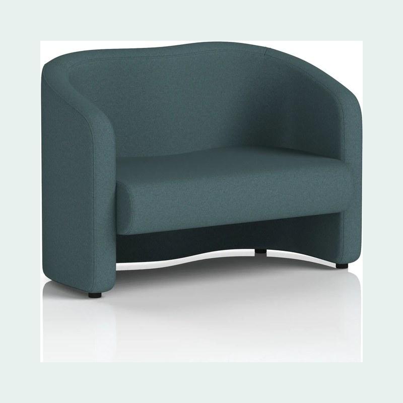 A teal tub chair from the supplier catalogue